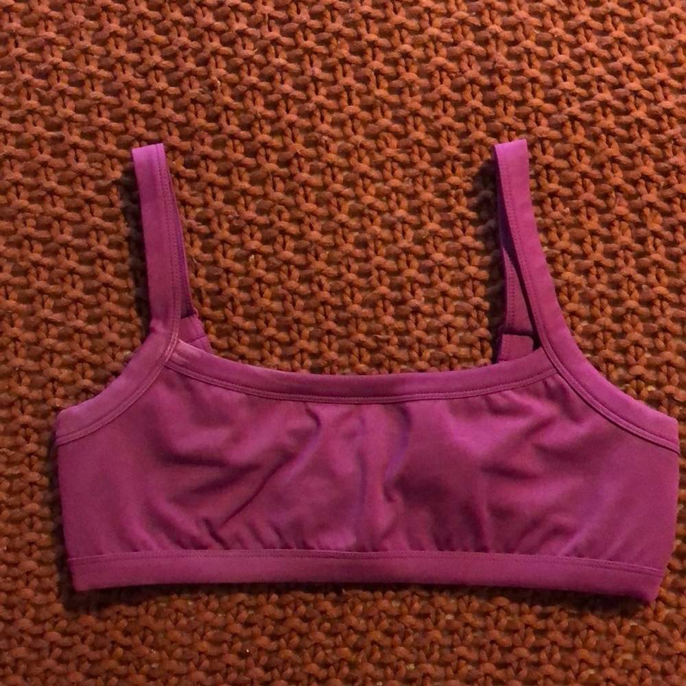 free people movement sports bra, size small, purple, new without tags